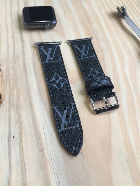 lv watch strap apple|louis vuitton tambour watch strap.